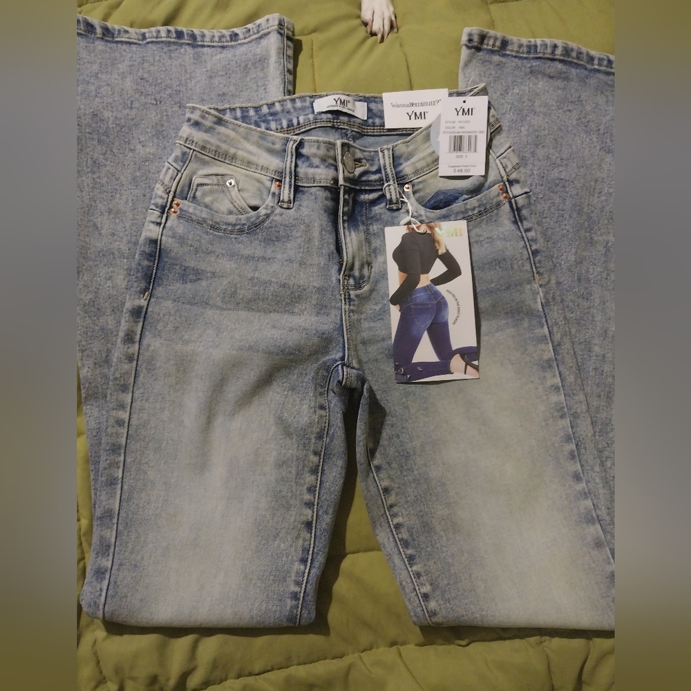 YMI Blue Flare Jeans Classic Style